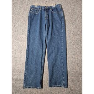Carhartt Relaxed Fit Straight Leg Denim Jeans Mens 36x32 Blue Cotton